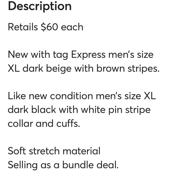 Express men’s polo Bundle deal size XL - Picture 15 of 15
